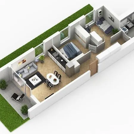 Apartment Salon Z Aneksem W Centrum Gdyni Niedaleko Morza! *