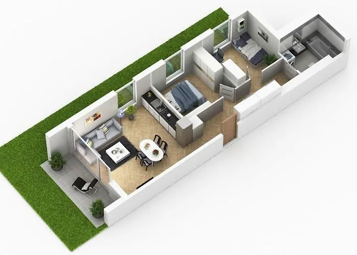 Appartement Salon Z Aneksem W Centrum Gdyni Niedaleko Morza! *